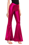 ADULT UNISEX METALLIC DISCO FLARE PANTS (HOT PINK)